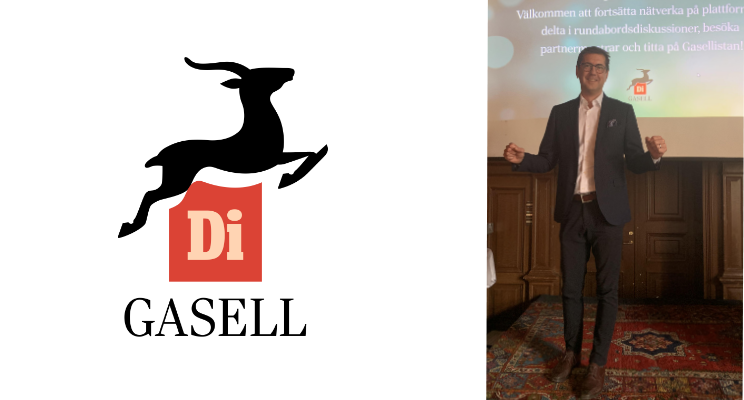 Our CEO Peter Lidström with the prestigious DI Gasell for Fiber Network Achievement