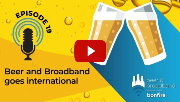 sak Finér, CRO of COS Systems, discussing broadband connectivity on the Beer and Broadband podcast.