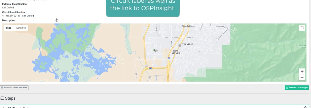OSP insights IQGeo integration